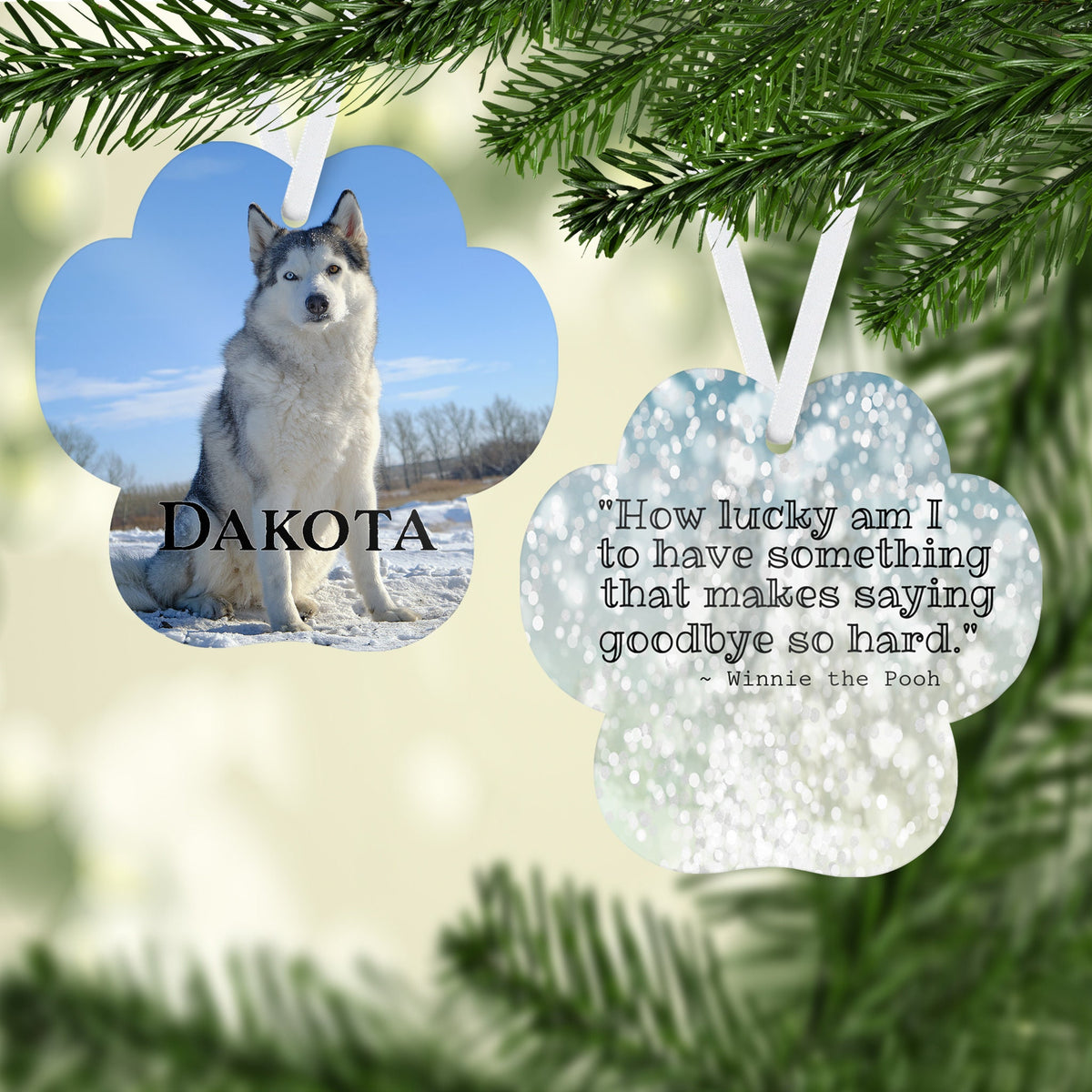 Photo Holiday Ornaments | Personalized Christmas Ornaments | Pet Memorial