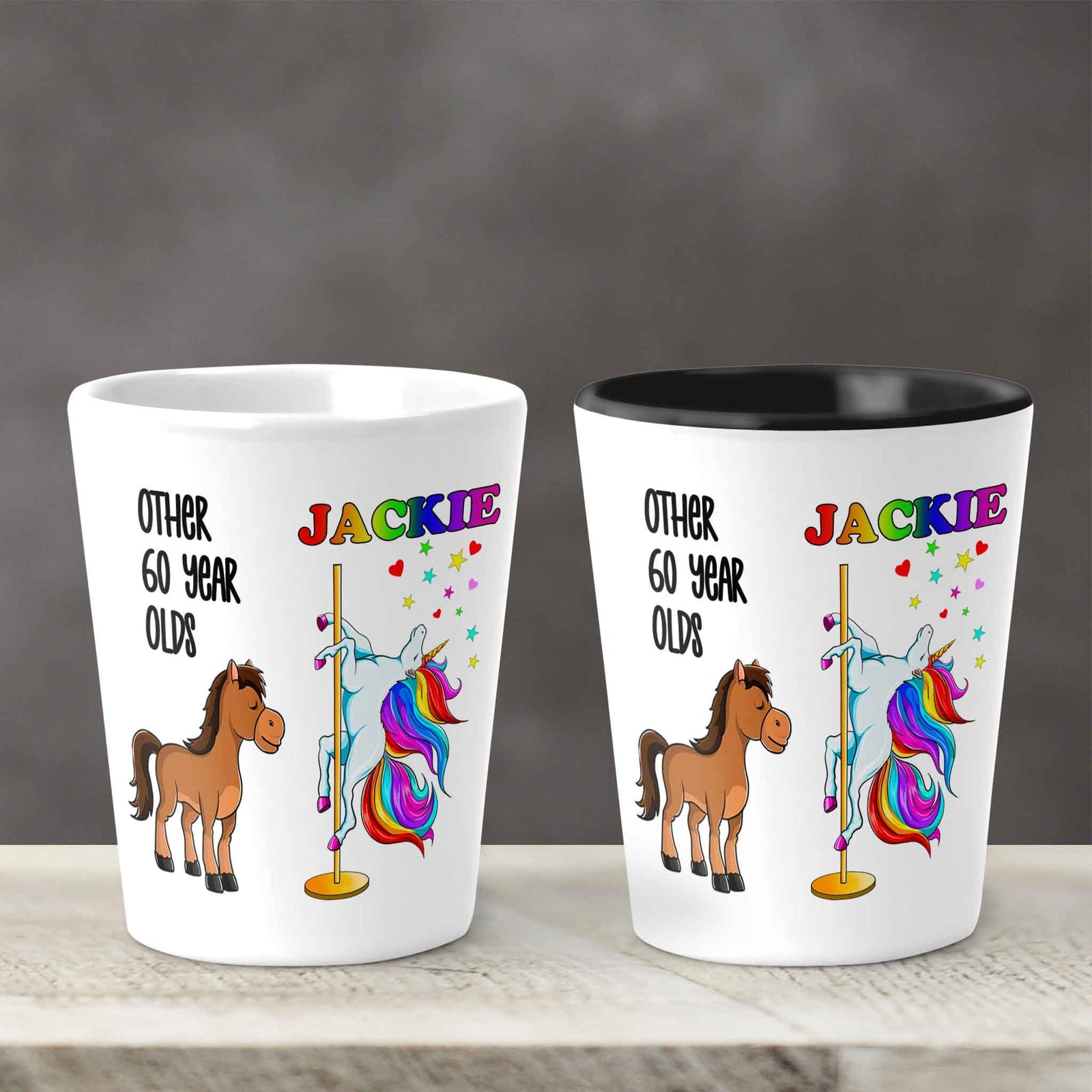Custom Shot Glass | Personalized Shot Glass | Birthday Unicorn Dancer