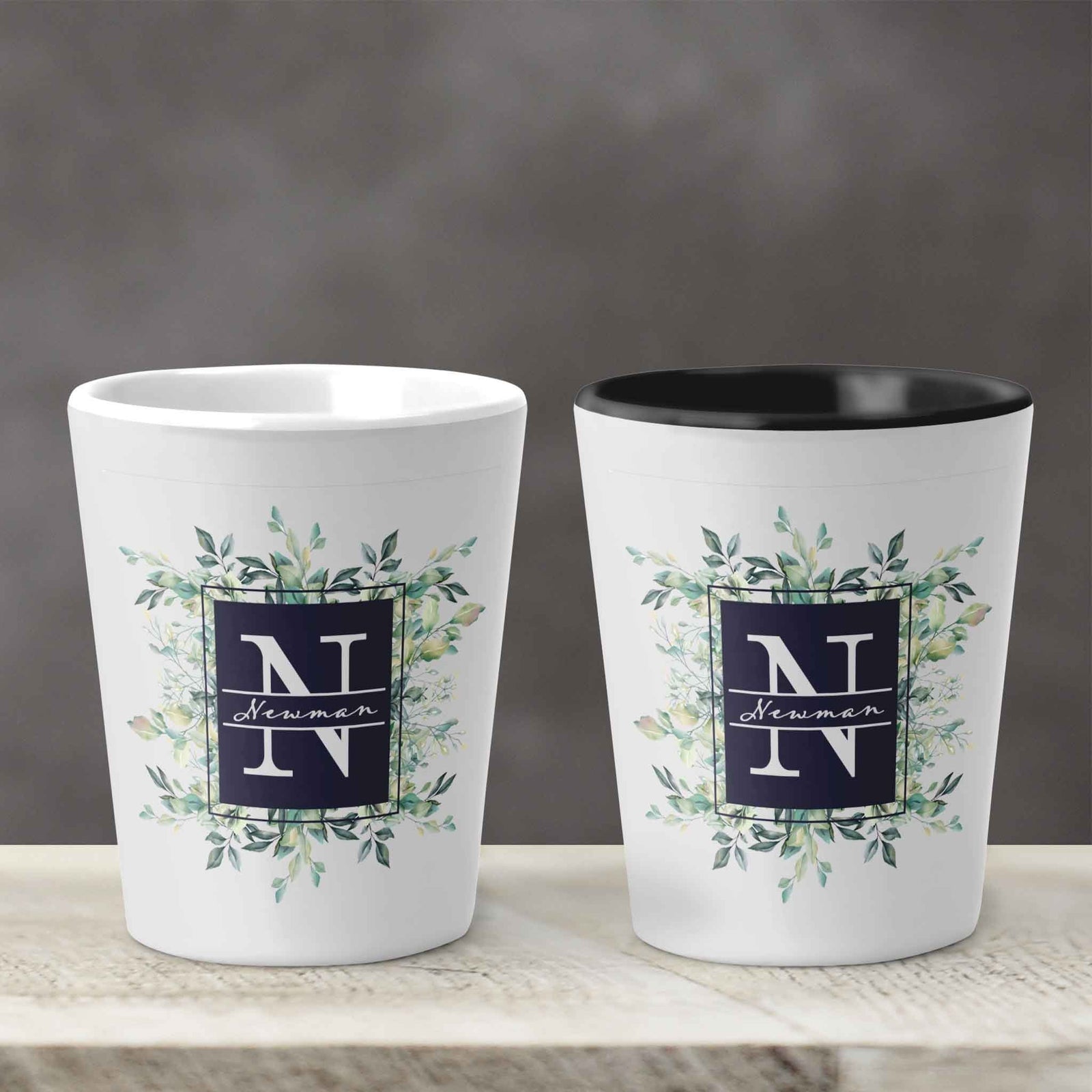 Custom Shot Glass | Personalized Shot Glass | Succelent Bouquet