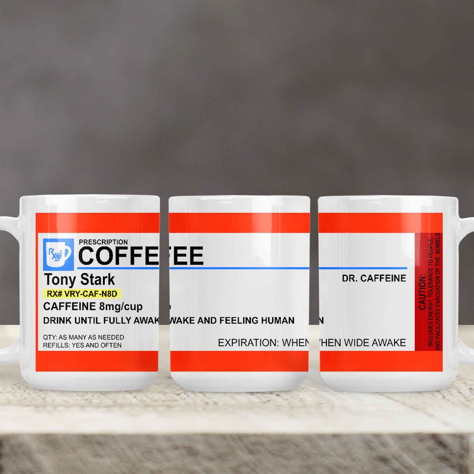 Custom Coffee Mug | Personalized Coffee Mug | Caffeine Prescription