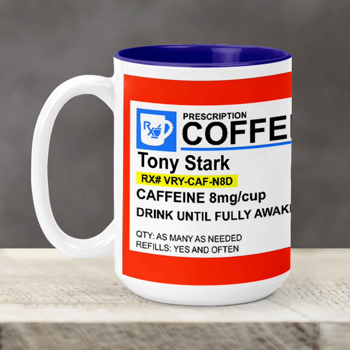 Custom Coffee Mug | Personalized Coffee Mug | Caffeine Prescription