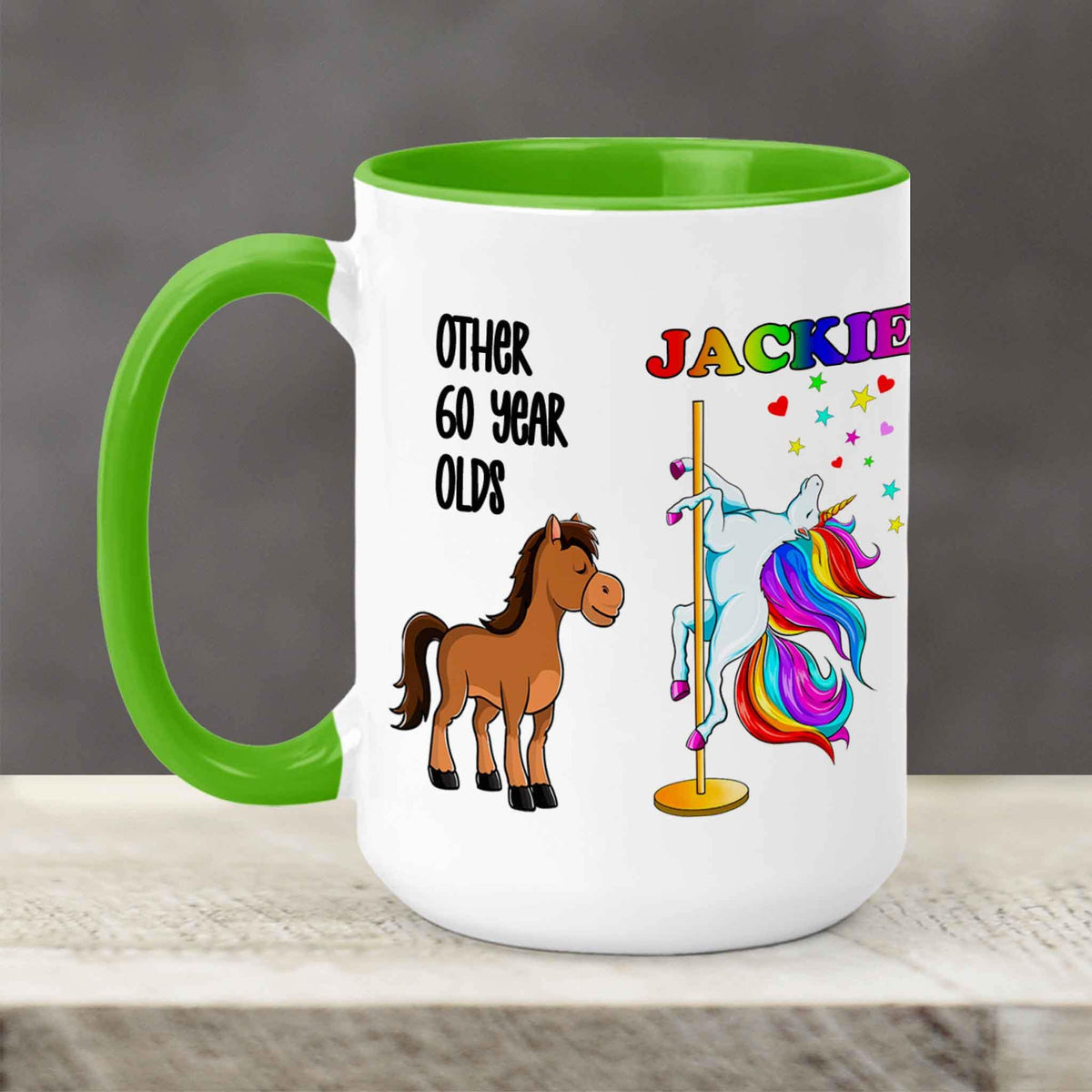 Custom Coffee Mug | Personalized Coffee Mug | Birthday Unicorn Dancer