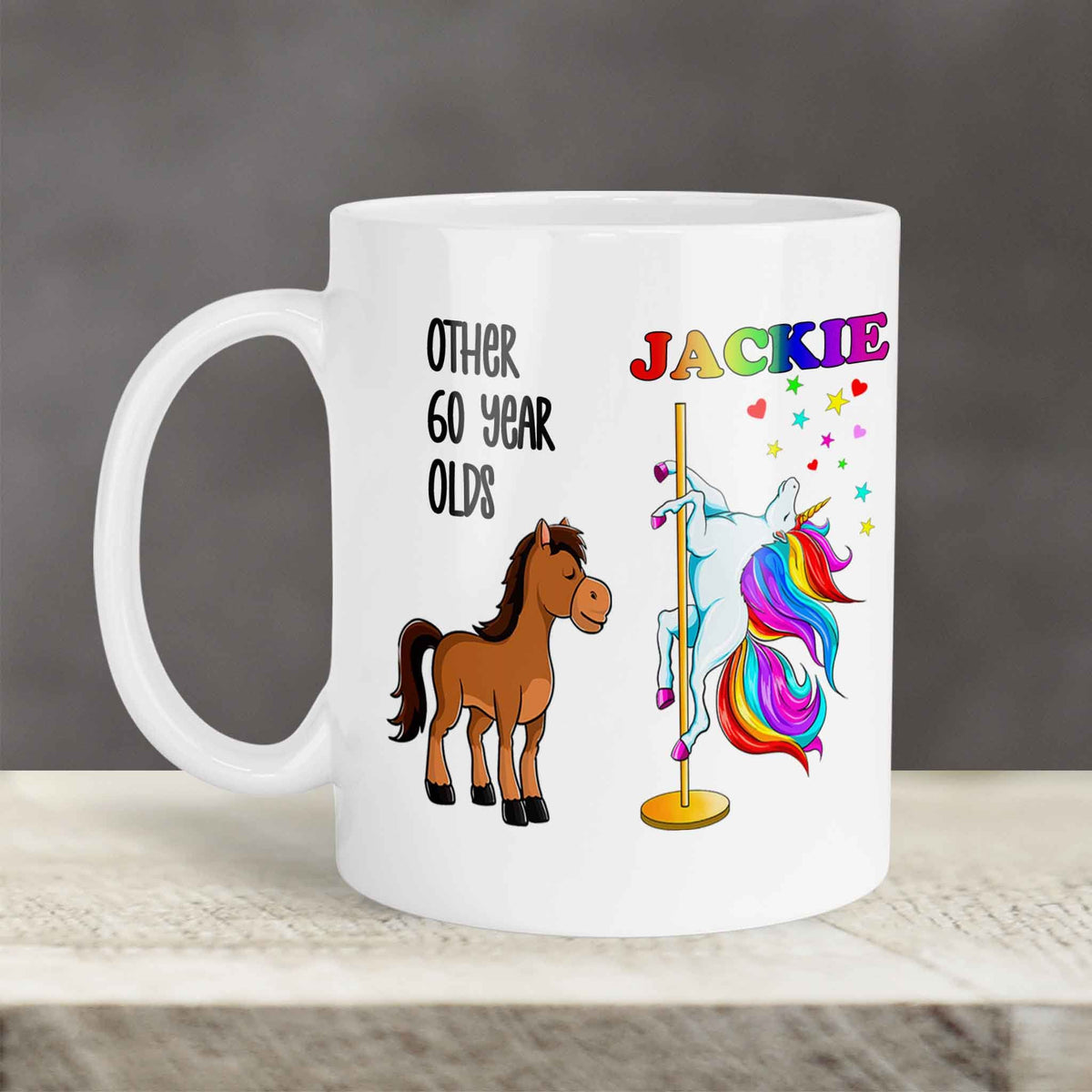 Custom Coffee Mug | Personalized Coffee Mug | Birthday Unicorn Dancer