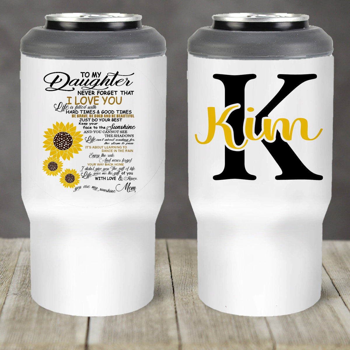 Custom Skinny Beverage Insulator | Personalized Tumbler | To My Daughter