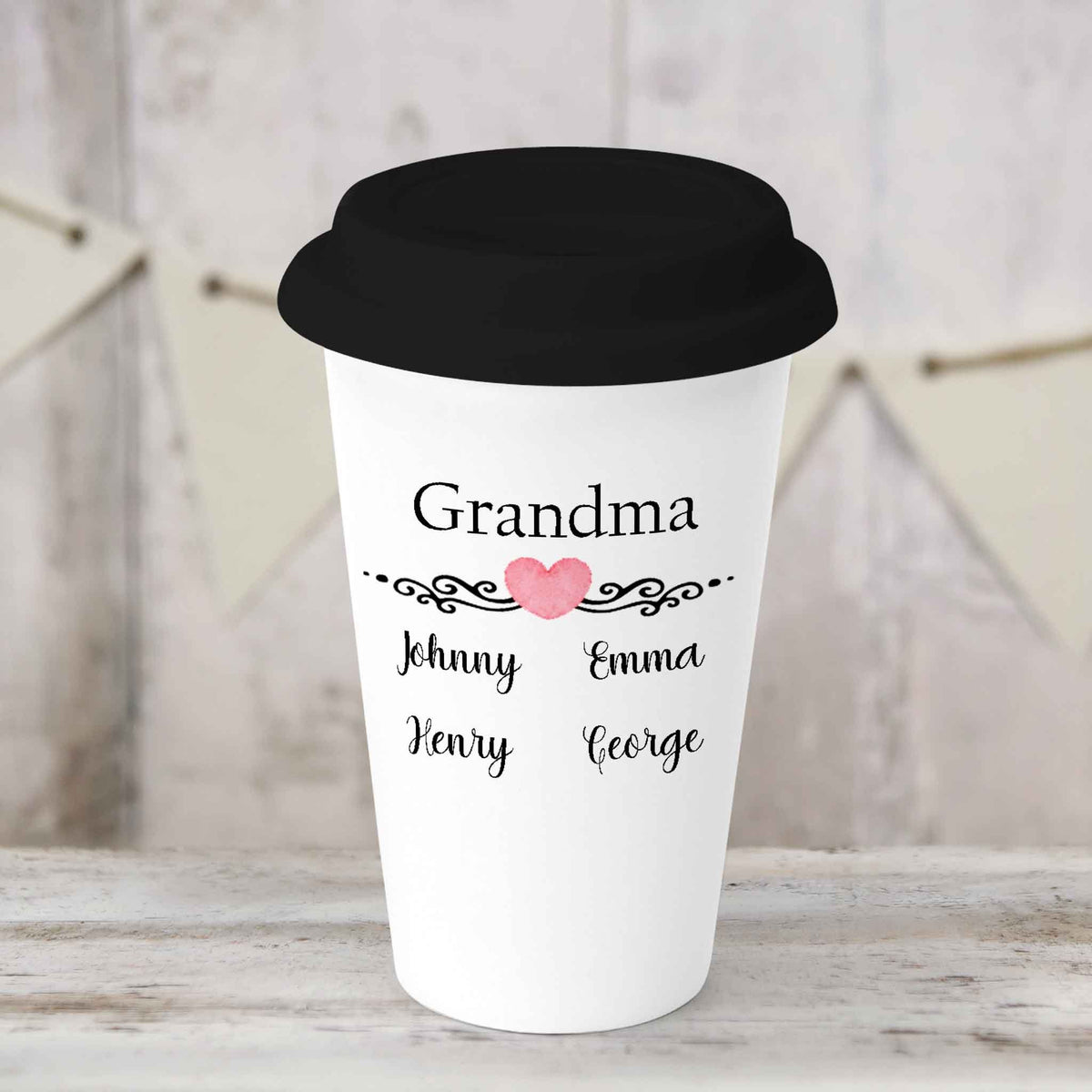 Custom Coffee Tumbler | Personalized Coffee Travel Mug | Grandma