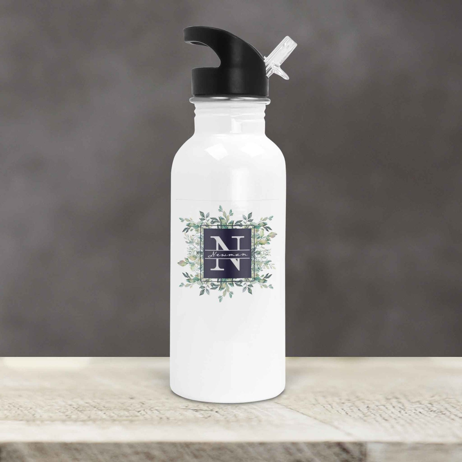 Personalized Water Bottles | Custom Stainless Steel Water Bottles | 20 oz | Succelent Bouquet