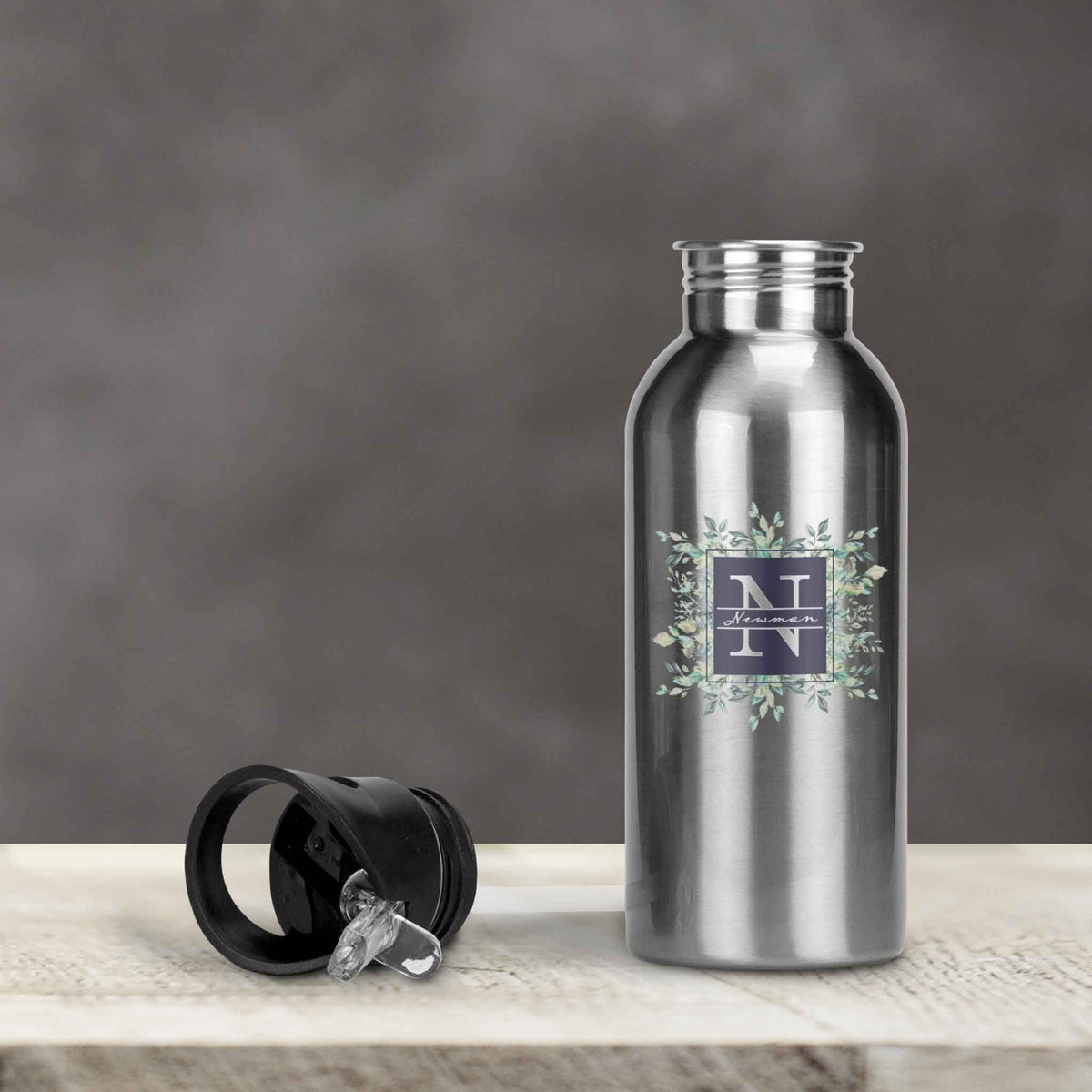 Personalized Water Bottles | Custom Stainless Steel Water Bottles | 20 oz | Succelent Bouquet
