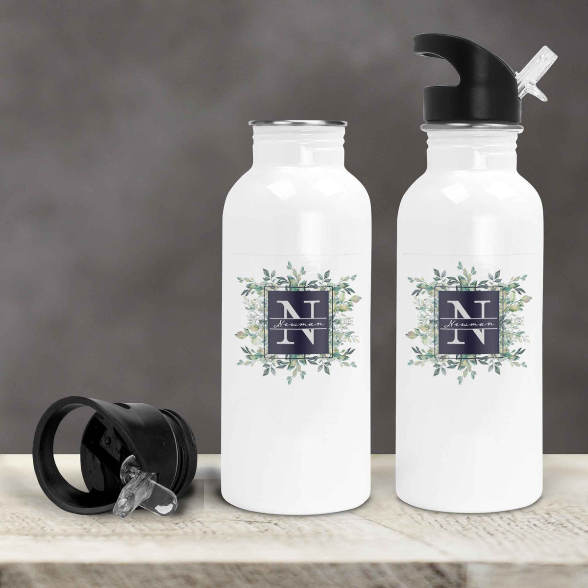 Personalized Water Bottles | Custom Stainless Steel Water Bottles | 30 oz | Succelent Bouquet