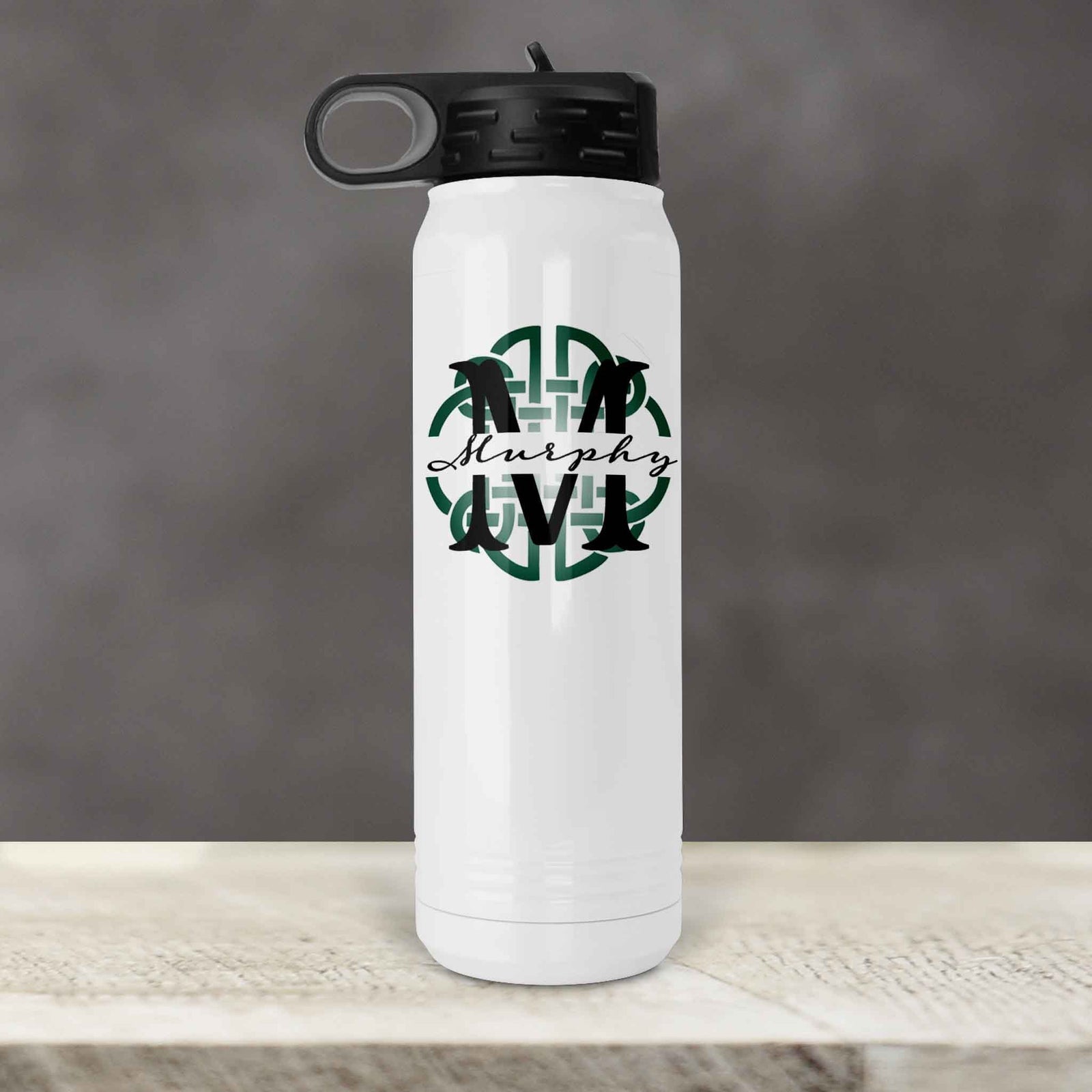 Personalized Water Bottles | Custom Stainless Steel Water Bottles | 30 oz | Celtic Knot