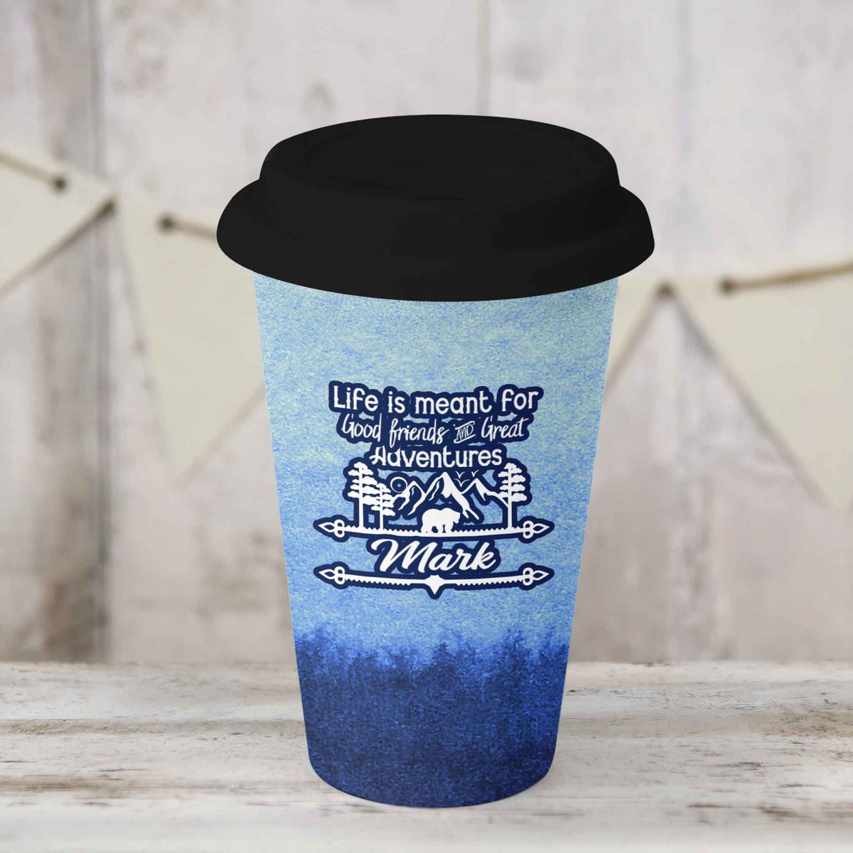 Custom Coffee Tumbler | Personalized Coffee Travel Mug | Good Friends