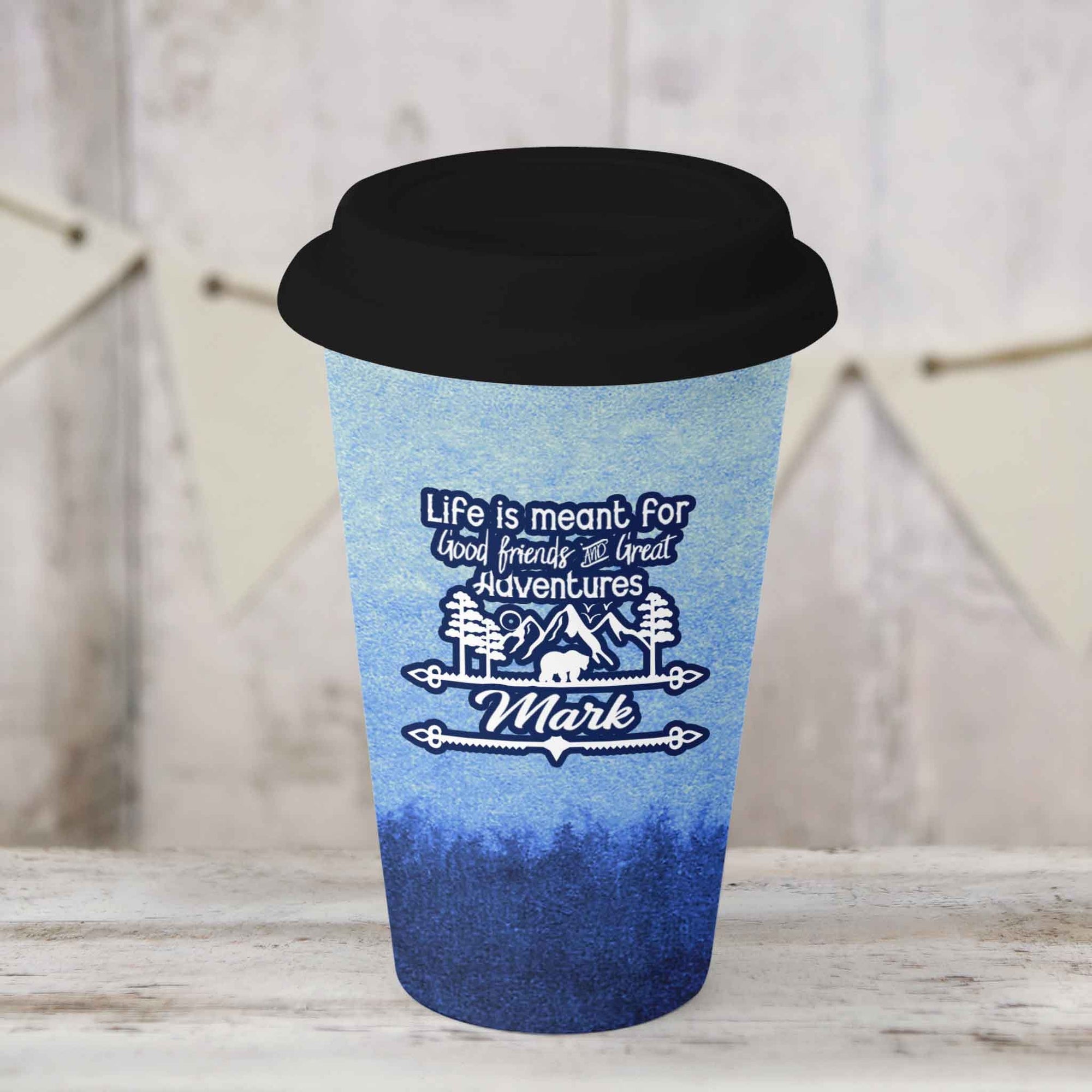 Custom Coffee Tumbler | Personalized Coffee Travel Mug | Good Friends