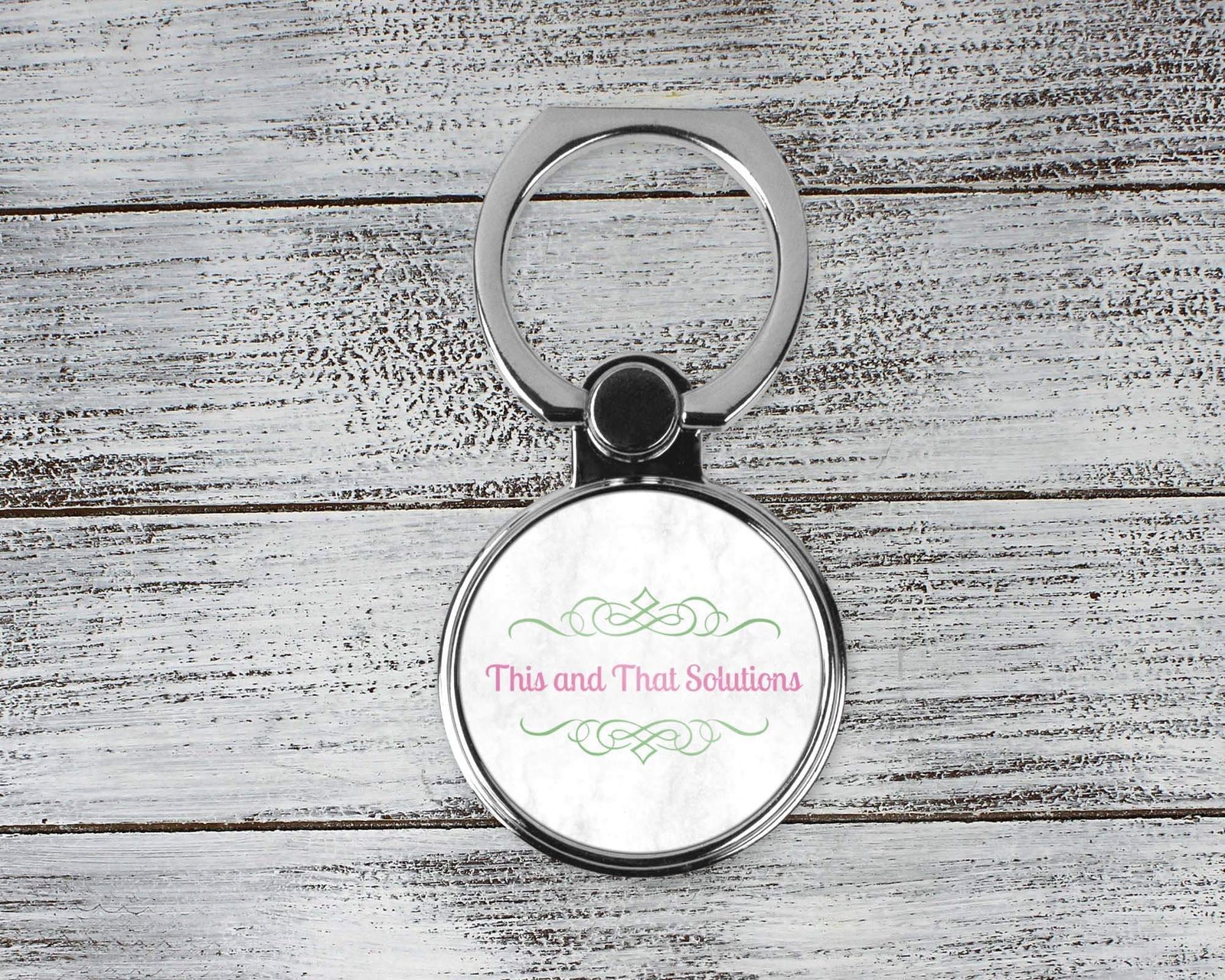 Phone Cases | Personalized Phone Ring Stand | Monogram Cell Phone Grip | Company Logo | This and That Solutions | Personalized Gifts | Custom Home Décor