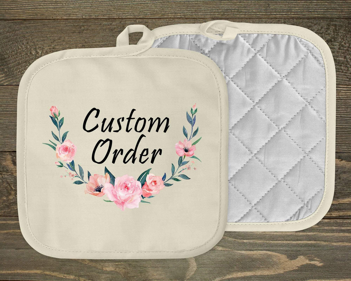 Personalized Pot Holders | Custom Kitchen Decor | Custom Order - This &amp; That Solutions - Personalized Pot Holders | Custom Kitchen Decor | Custom Order - Personalized Gifts &amp; Custom Home Decor