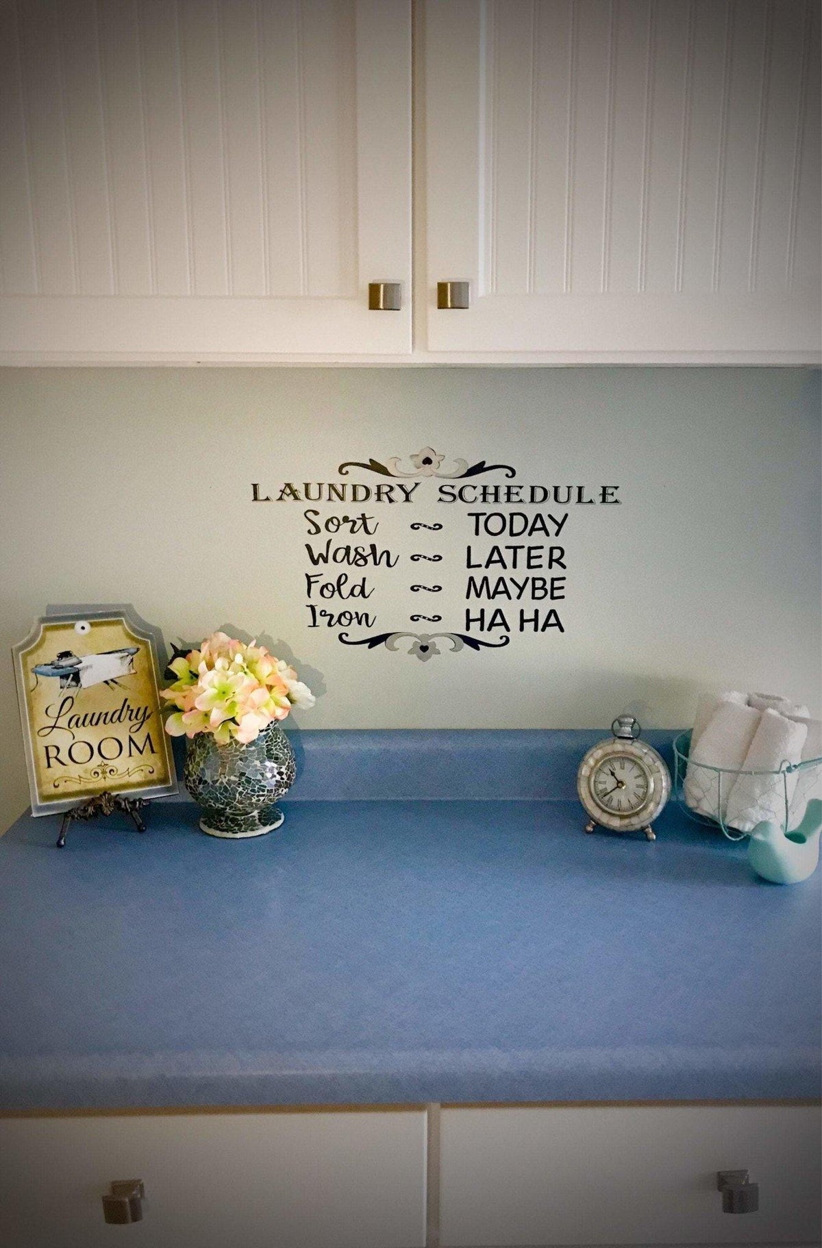 Laundry Room | Laundry Schedule |  Vinyl | wall decal | Laundry Decor - This &amp; That Solutions - Laundry Room | Laundry Schedule |  Vinyl | wall decal | Laundry Decor - Personalized Gifts &amp; Custom Home Decor
