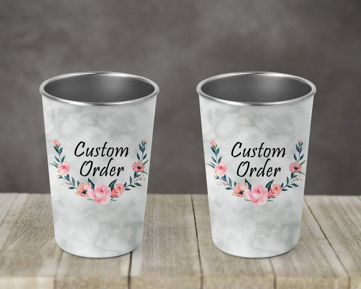 Stainless Steel Pint Tumbler | Personalized Tumbler | Custom Order - This &amp; That Solutions - Stainless Steel Pint Tumbler | Personalized Tumbler | Custom Order - Personalized Gifts &amp; Custom Home Decor